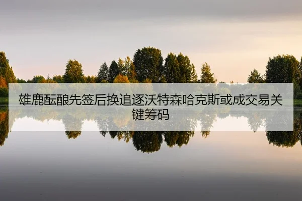 雄鹿酝酿先签后换追逐沃特森哈克斯或成交易关键筹码